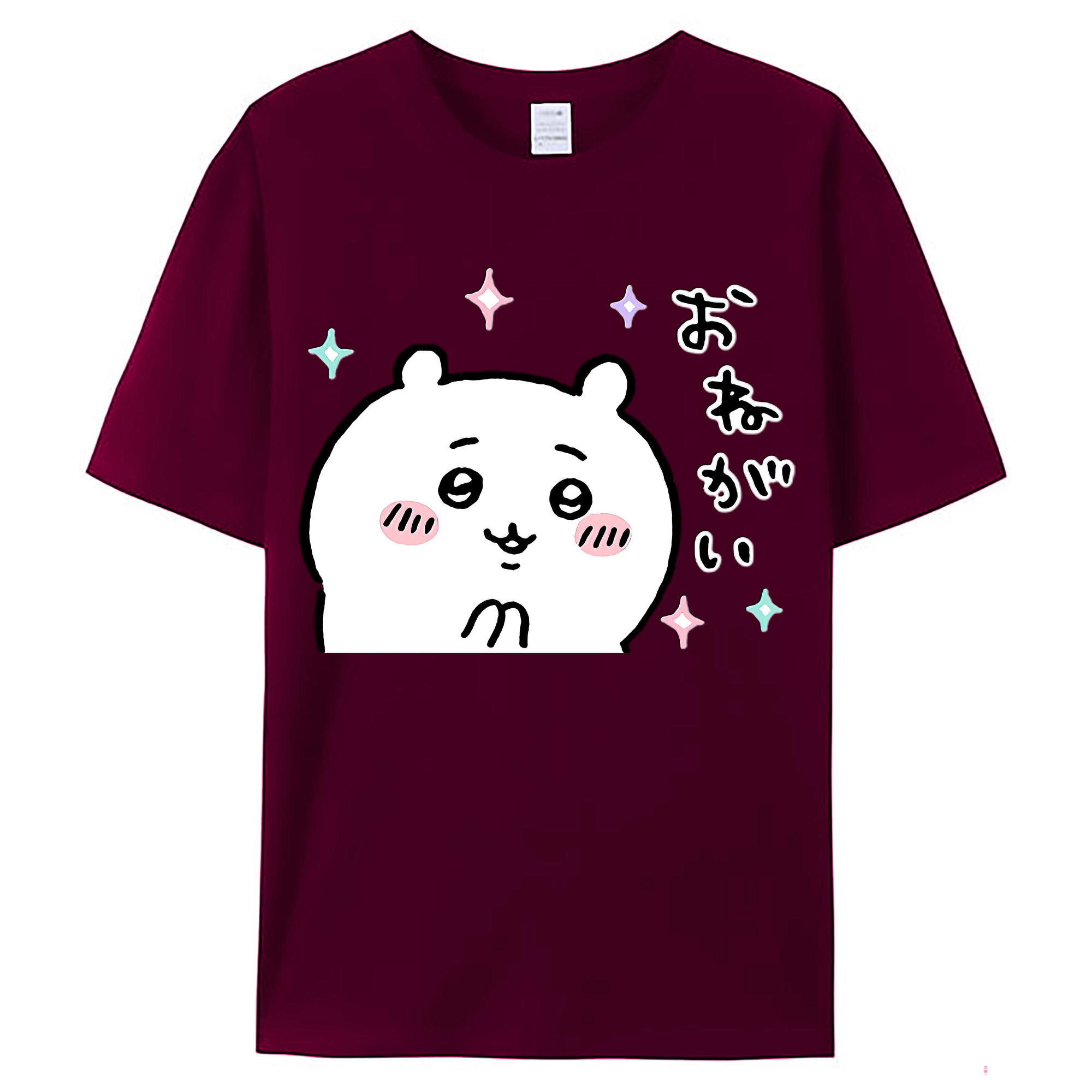 （画像用） ちいかわ ちいかわ Chii-kawa chiikawa レディースカジュアルプリントTシャツ（綿100％）